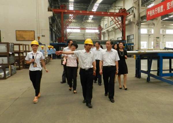 徐州市人大常委會常委張亞率團蒞臨我公司指黯工作