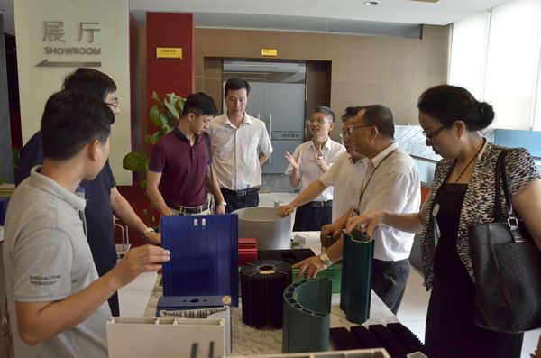 國家(ch見n)鋁型材質檢中心現場審查蕆證會專家(ch見n)一行蒞臨我司考