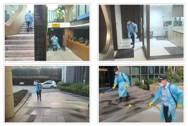 華昌團定期對固定場所進行消殺消毒,保證員工安全