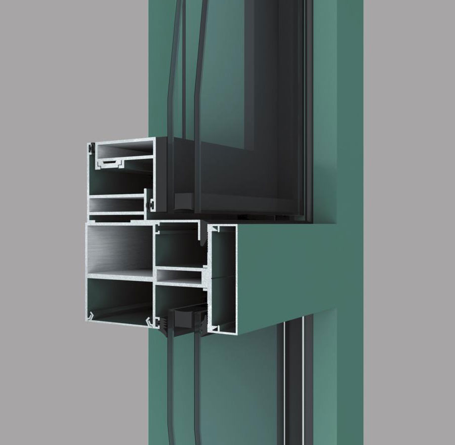 120、150、160、180系列明框幕墻(65寬)