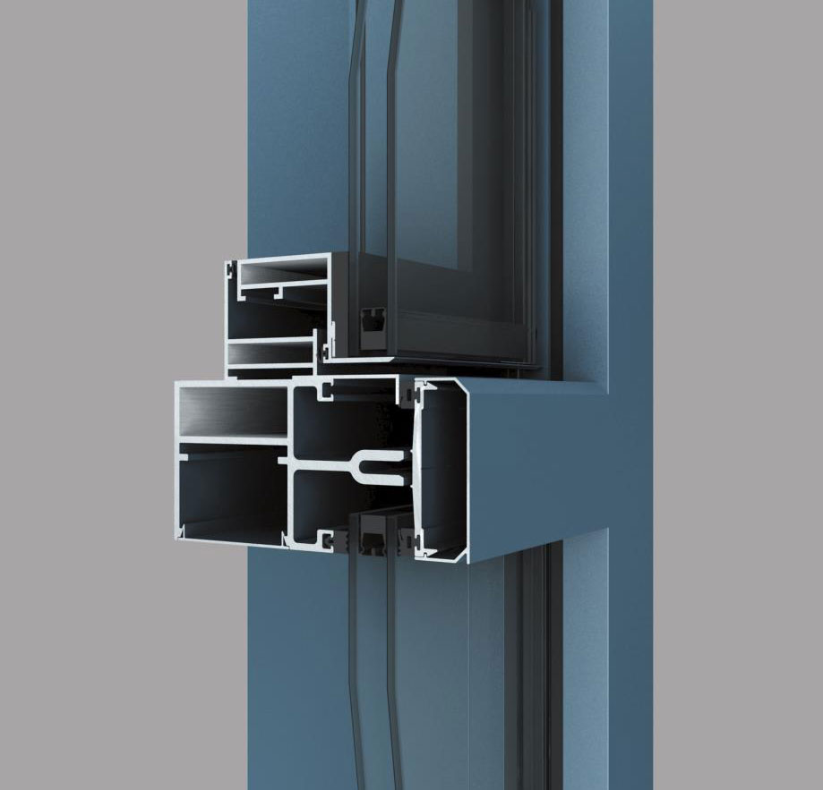 HC100、120、140、170、200系列明框幕墻(72寬)