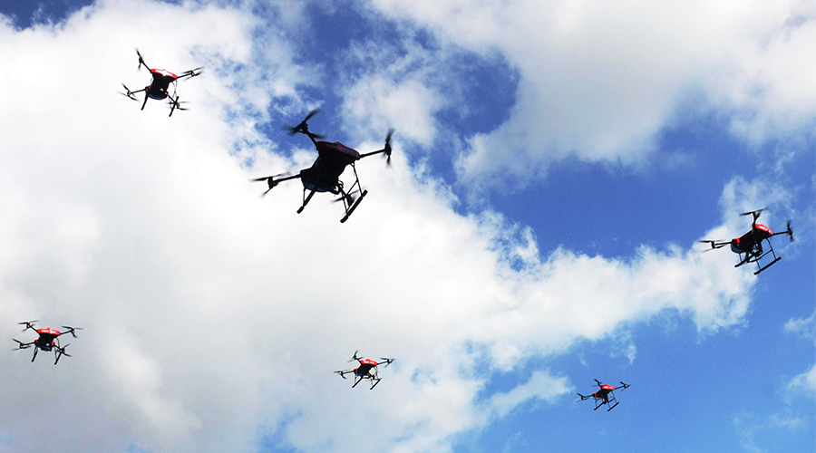 【華昌動態】多架無人陜即時來,華昌宣傳大片醞釀而生